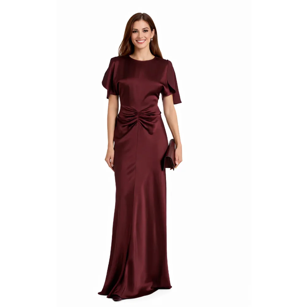 Customized Elegant O-Neck Evening Dresses Short Sleeves Formal Occasion Prom Gowns Floor Length Prom Gowns
Customized Elegant O-Neck Evening Dresses Short Sleeves Formal Occasion Prom Gowns Floor Length Prom Gowns