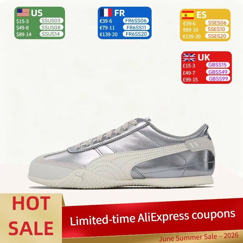 Puma Bella UT: Versatile, Comfortable, Non-Slip, Lightweight, Durable Low-Top Casual Shoes for Men and Women – Silver 402186-06
Puma Bella UT: Versatile, Comfortable, Non-Slip, Lightweight, Durable Low-Top Casual Shoes for Men and Women – Silver 402186-06