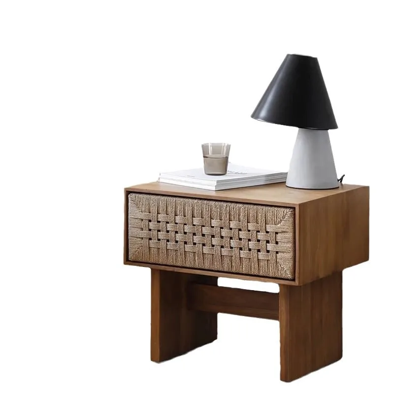Wabi Sandy Wind Solid Wood Rattan Bedside Cabinet Small Cabinet Homestay Furniture Retro Style Bedroom Simple Storage Cabinet
Wabi Sandy Wind Solid Wood Rattan Bedside Cabinet Small Cabinet Homestay Furniture Retro Style Bedroom Simple Storage Cabinet