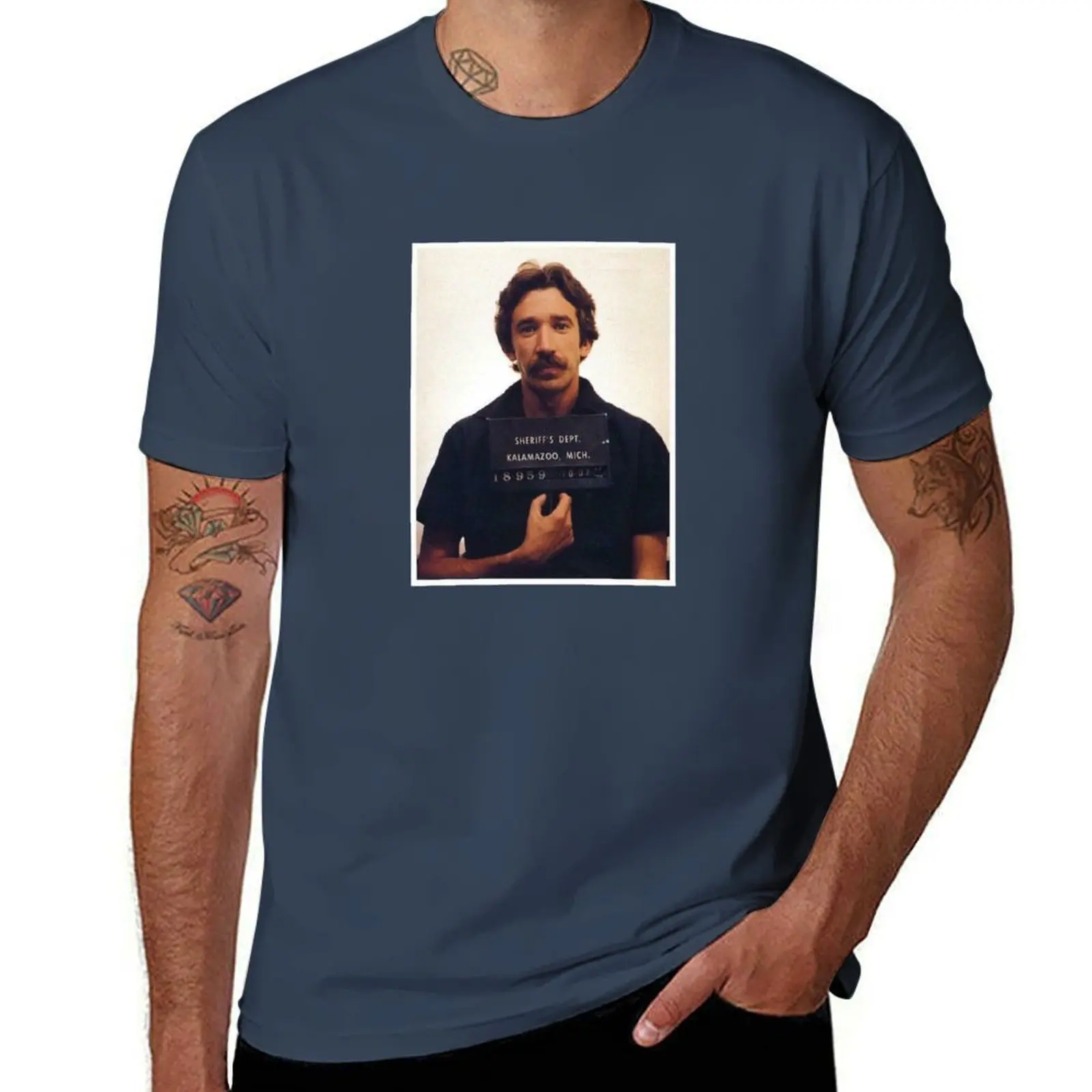 Tim Allen Mugshot T-Shirt Odor Resistant Short Sleeve Top
Tim Allen Mugshot T-Shirt Odor Resistant Short Sleeve Top