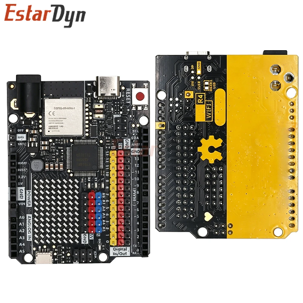 Estardyn UNO R4 Minima Type-C USB ESP32-S3 WIFI Edition Development Board Compatible Programming Learning Controlle
Estardyn UNO R4 Minima Type-C USB ESP32-S3 WIFI Edition Development Board Compatible Programming Learning Controlle