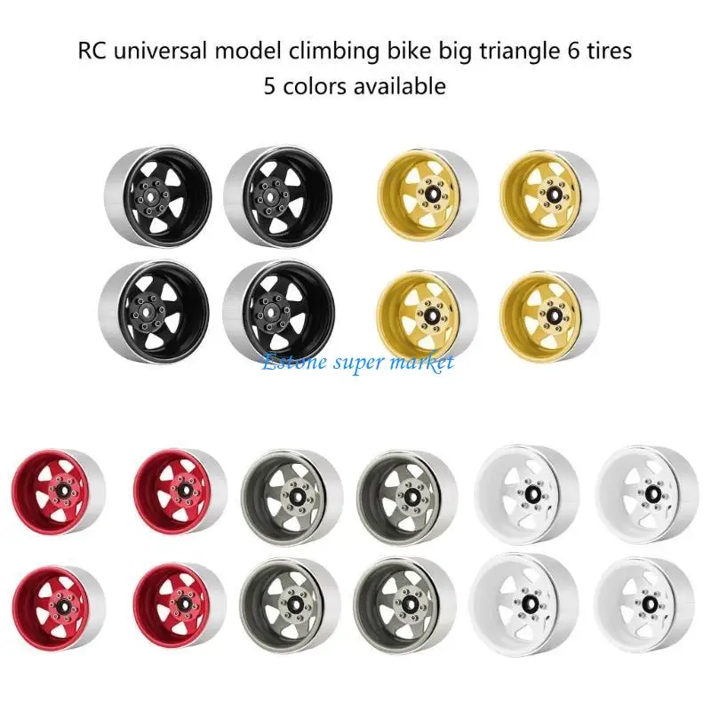 090B Set of 4 Remote Control Wheel Rims Metal Wheel Rims Tool for 1/10 Model Supplies for Toy Car Collectors for Crawler
090B Set of 4 Remote Control Wheel Rims Metal Wheel Rims Tool for 1/10 Model Supplies for Toy Car Collectors for Crawler