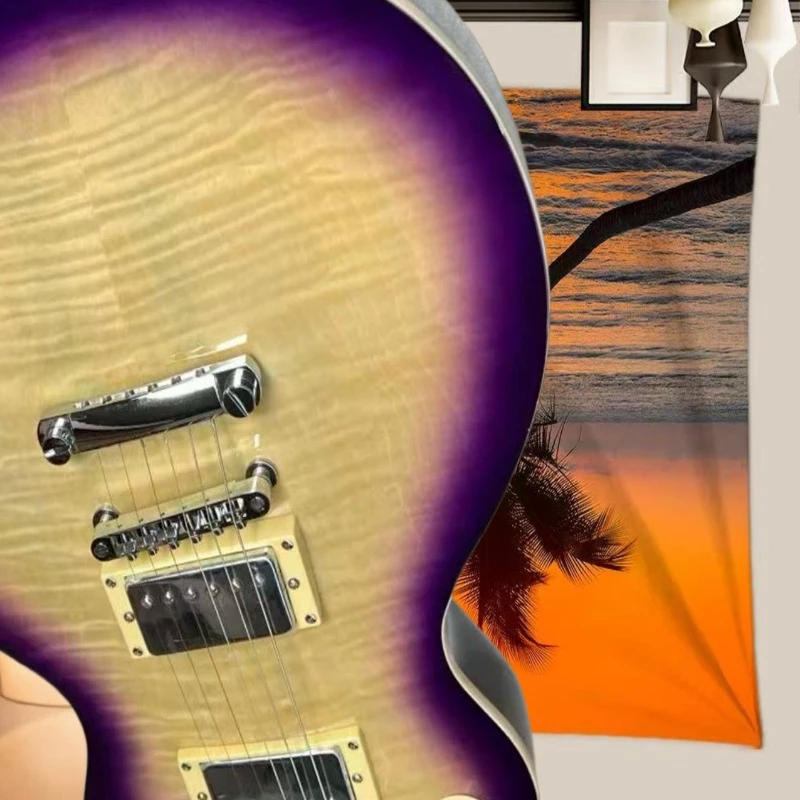 40 Inch Purple LPG00P Electric Guitar Ebony Neck Mahogany Body HH Pickup Fixed bridge Professional Rock Music Free Shipping
40 Inch Purple LPG00P Electric Guitar Ebony Neck Mahogany Body HH Pickup Fixed bridge Professional Rock Music Free Shipping
