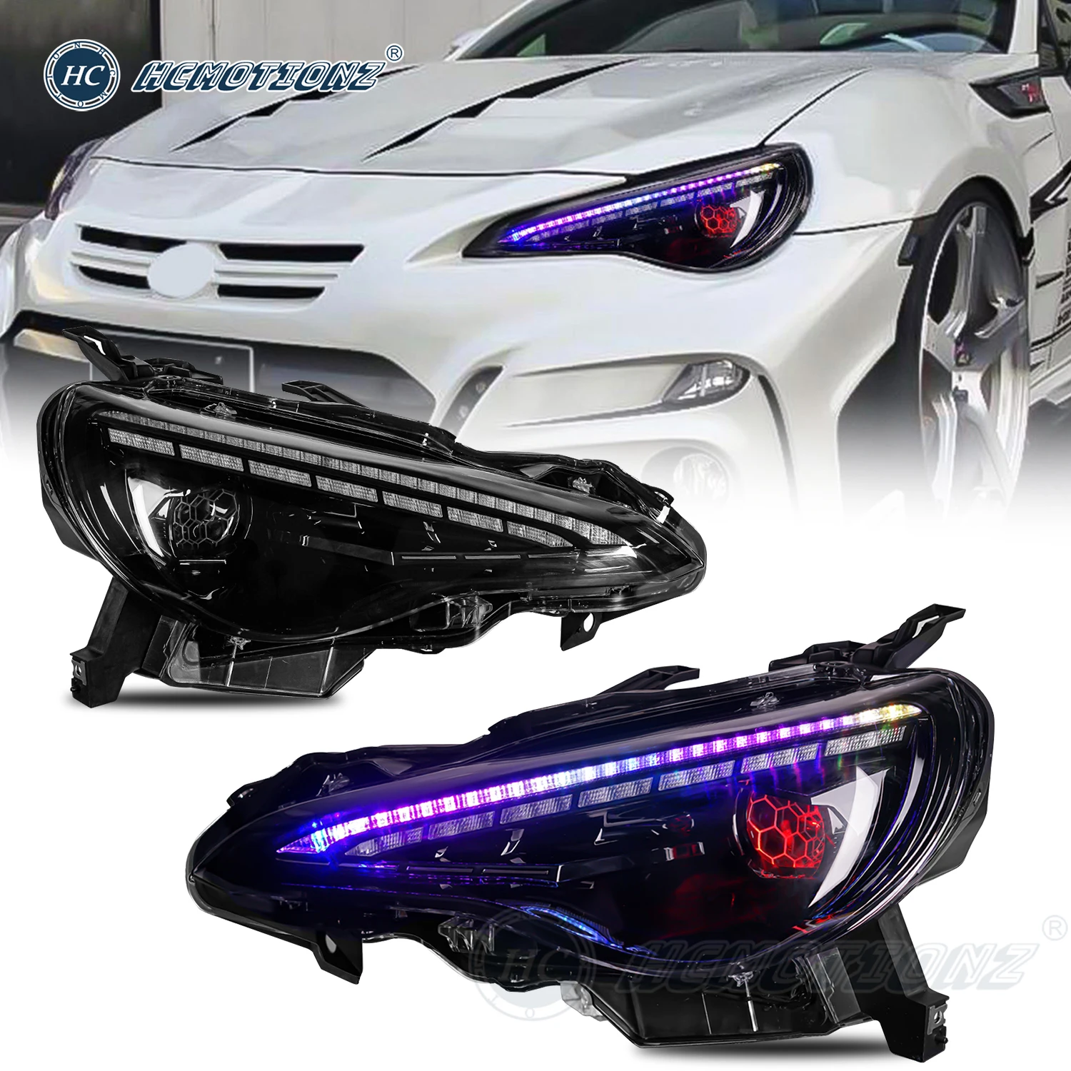 HCMOTIONZ LED Headlights for Toyota 86 2012-2021 Car Front Lamps for Subaru Brz DRL Start up Animation Assembly RGB
HCMOTIONZ LED Headlights for Toyota 86 2012-2021 Car Front Lamps for Subaru Brz DRL Start up Animation Assembly RGB