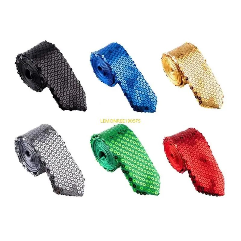 DXAE Sparkling Sequined Tie for Women Men Unisex Night Event Tie for Casual Formal Wear Neckwear for Club Wear Theme Event
DXAE Sparkling Sequined Tie for Women Men Unisex Night Event Tie for Casual Formal Wear Neckwear for Club Wear Theme Event