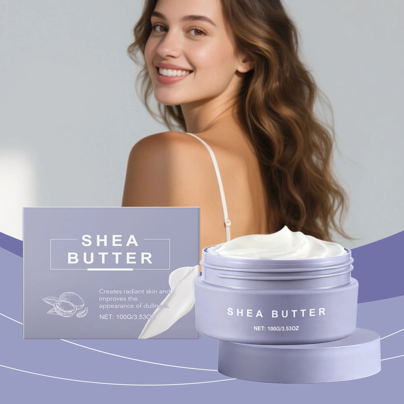 Shea Butter Nourishing Face Cream Improve Dullness Enhance Skin Barrier Relieve Dryness Gentle Deep Moisturizing Facial Lotion
Shea Butter Nourishing Face Cream Improve Dullness Enhance Skin Barrier Relieve Dryness Gentle Deep Moisturizing Facial Lotion