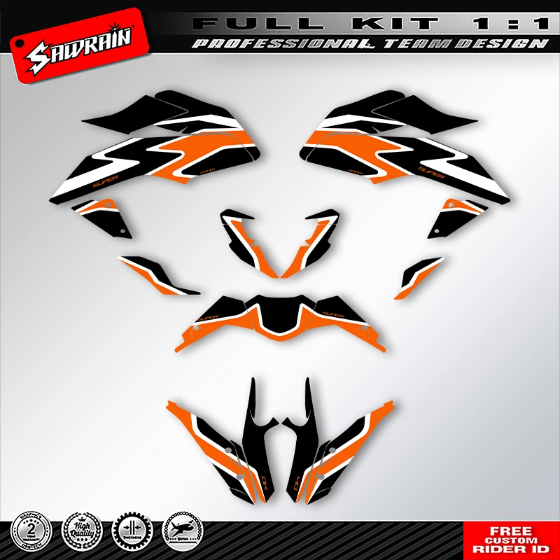 Sawrain Motorcycle Graphics Backgrounds Decals Stickers Kit Number Name Custom For KTM DUKE 125 390 2017 2018 2019 2020 014
Sawrain Motorcycle Graphics Backgrounds Decals Stickers Kit Number Name Custom For KTM DUKE 125 390 2017 2018 2019 2020 014