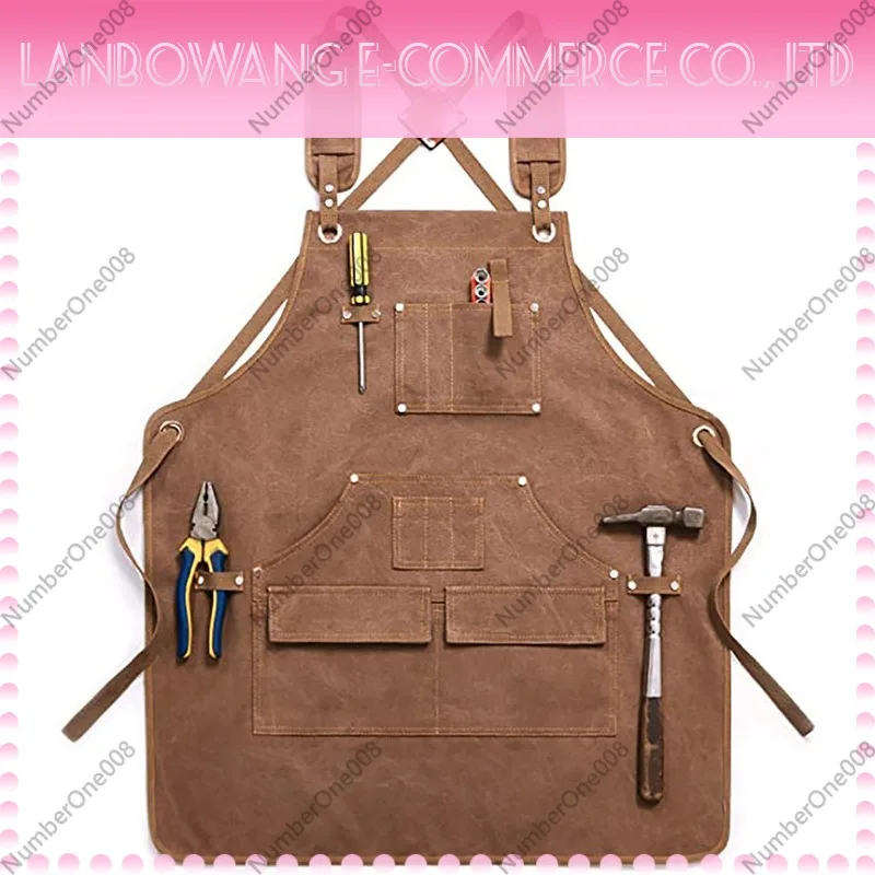 Thickened Canvas Work Apron Custom Logo Adjustable Apron with Pockets for Carpenter Electrician Gardening Working Tools
Thickened Canvas Work Apron Custom Logo Adjustable Apron with Pockets for Carpenter Electrician Gardening Working Tools