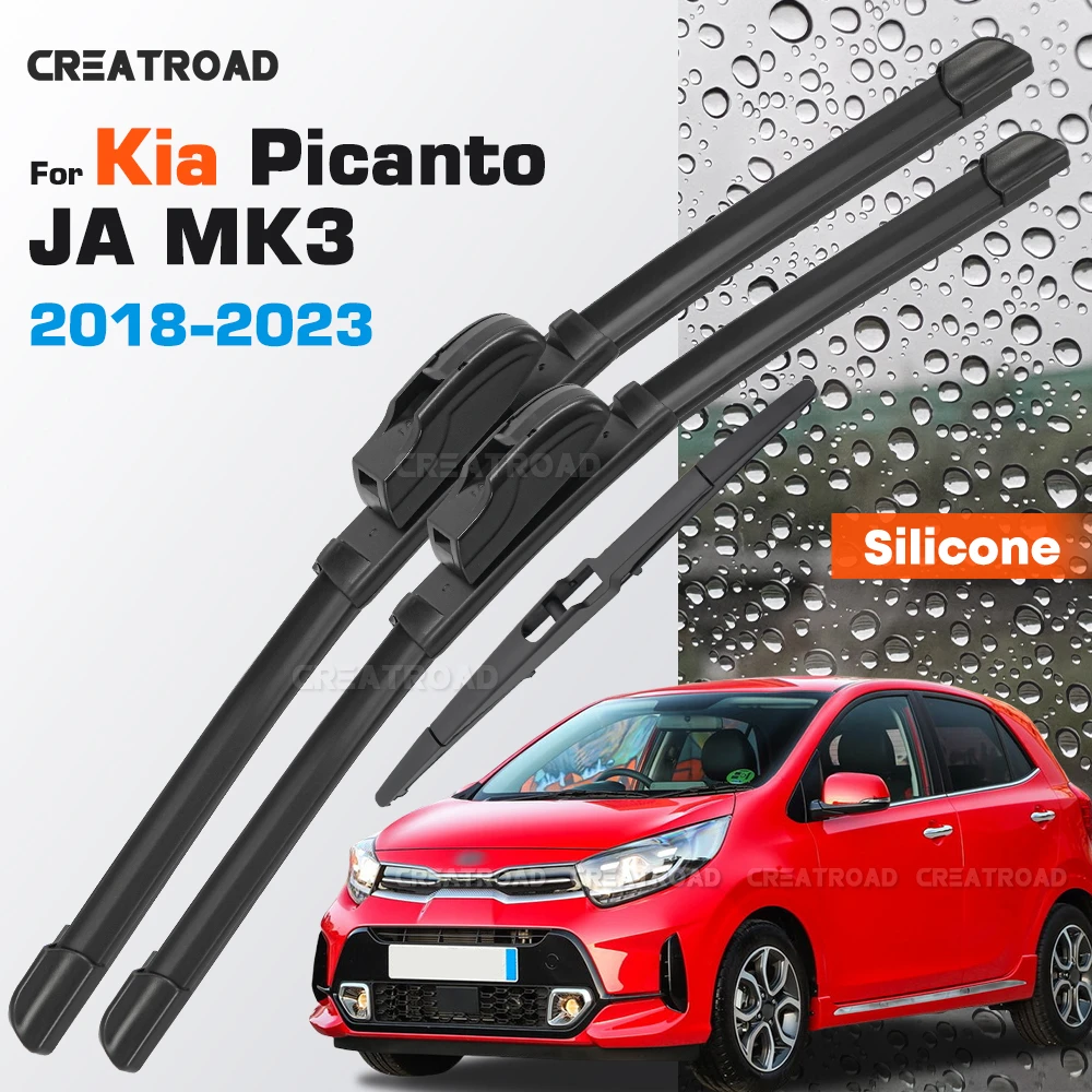 Silicone Wiper Blades Fit For KIA Picanto JA MK3 2018-2023 Coated Silent HD Wear-Resistant Windshield Wipers 24"+14"+11"
Silicone Wiper Blades Fit For KIA Picanto JA MK3 2018-2023 Coated Silent HD Wear-Resistant Windshield Wipers 24"+14"+11"