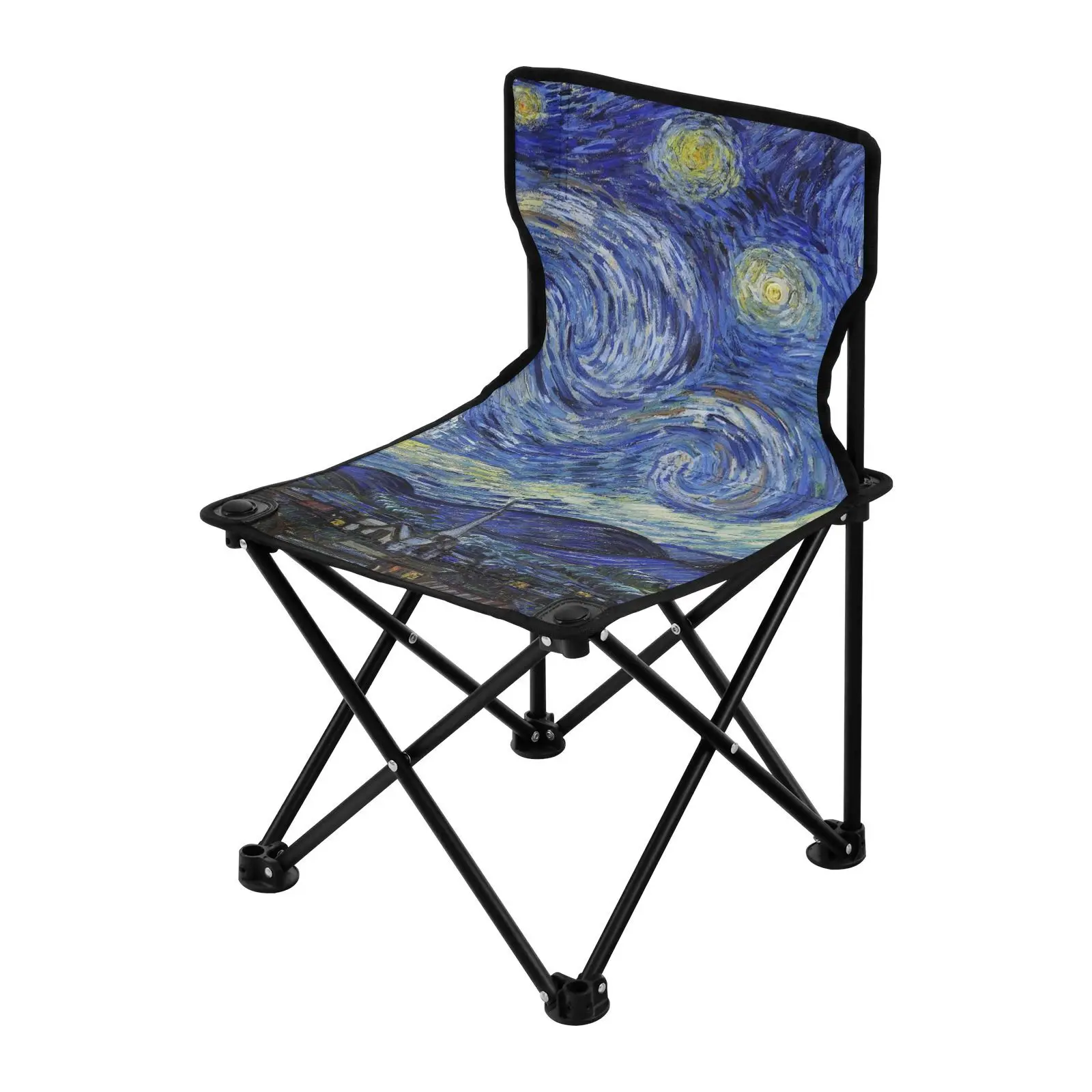 New Foldable Chair Supports Up to 100kg Comfortable Portable Lawn Lightweight Foldable Van Gogh oil painting Outdoor Camp Chair
New Foldable Chair Supports Up to 100kg Comfortable Portable Lawn Lightweight Foldable Van Gogh oil painting Outdoor Camp Chair