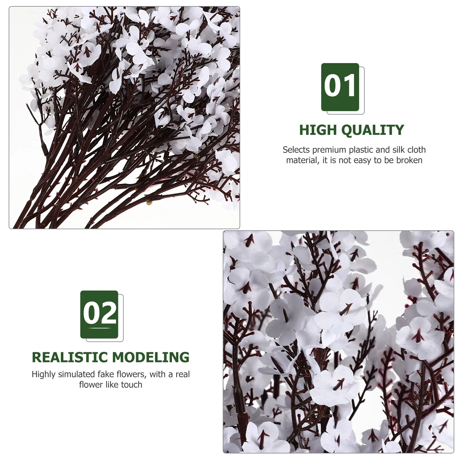 6Pcs Simulated Gypsophila DIY Silk Cloth Flower Decor Decorative Home Flower Prop Wedding Scene Layout Simulated Gypsophila
6Pcs Simulated Gypsophila DIY Silk Cloth Flower Decor Decorative Home Flower Prop Wedding Scene Layout Simulated Gypsophila