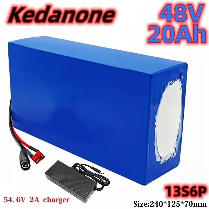 Batería de litio 13S6P para bicicleta eléctrica, motor de 18650 W-1000W, DC 1200 V, con 25A BMS y cargador 2A, 48V, 20Ah, 54,6
Batería de litio 13S6P para bicicleta eléctrica, motor de 18650 W-1000W, DC 1200 V, con 25A BMS y cargador 2A, 48V, 20Ah, 54,6