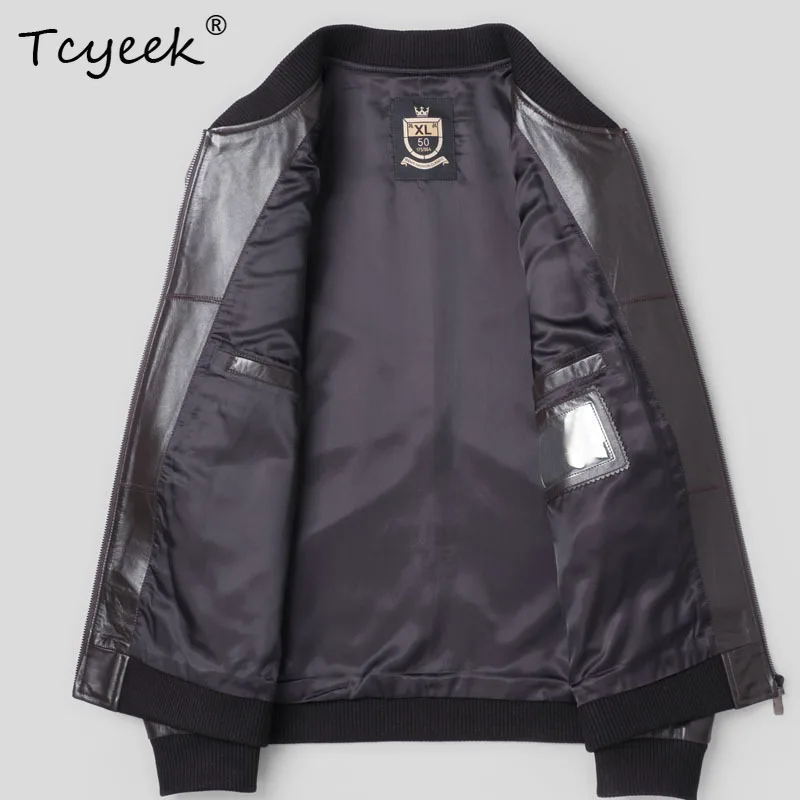 Tcyeek Real Leather Jacket Men 2026 Autumn Clothes Natural Sheepskin Baseball Coat Black Mens Coats Trendy Blouson Cuir Homme
Tcyeek Real Leather Jacket Men 2026 Autumn Clothes Natural Sheepskin Baseball Coat Black Mens Coats Trendy Blouson Cuir Homme