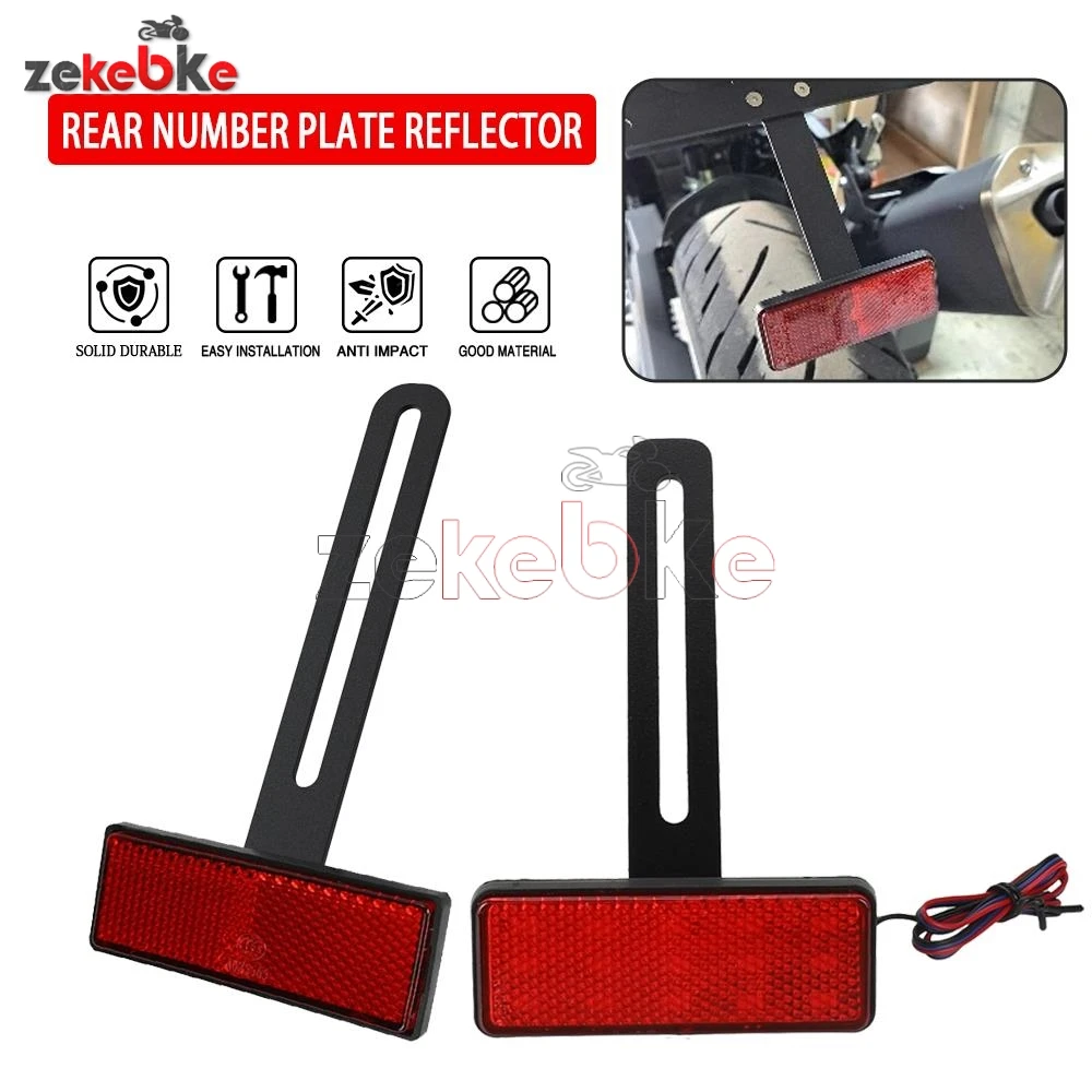 Motorcycle LED Number Plate Light With Red Reflector for CM300 CM1100 ADV350 NMAX 155 NS125LA CB500F CB400F CB500X CBR650R ADV
Motorcycle LED Number Plate Light With Red Reflector for CM300 CM1100 ADV350 NMAX 155 NS125LA CB500F CB400F CB500X CBR650R ADV