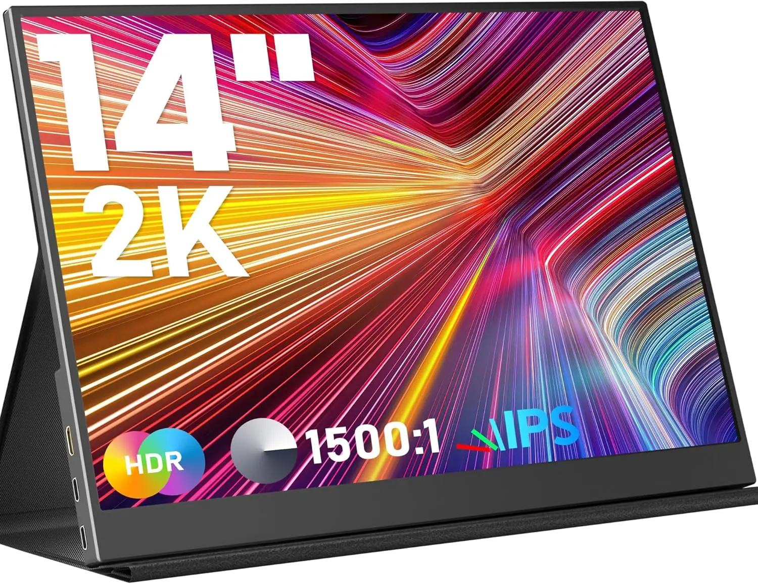 14" 2K Portable Monitor, USB C HDMI IPS Gaming Display with Speakers, 2160x1440 for Laptop PC Phone Xbox
14" 2K Portable Monitor, USB C HDMI IPS Gaming Display with Speakers, 2160x1440 for Laptop PC Phone Xbox