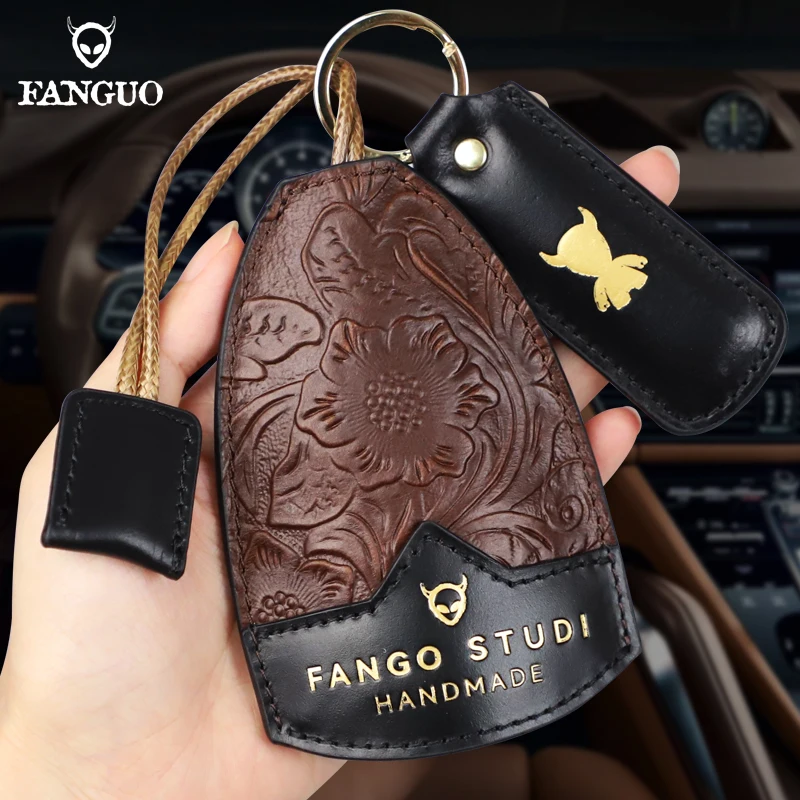 Fanguo Genuine Leather Multifunctional Key Bag Pull-Out Key Bag Large Capacity Car Key Protection Sleeve Storage Bag 
Fanguo Genuine Leather Multifunctional Key Bag Pull-Out Key Bag Large Capacity Car Key Protection Sleeve Storage Bag