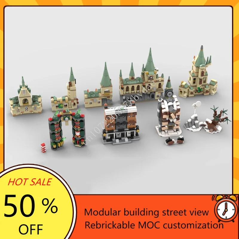 Мини-коллекция зданий Хогвартс, модульная MOC, креативная модель с видом на улицу, строительный блок, архитектура, сделай сам, образовательная модель, игрушка, подарок
Мини-коллекция зданий Хогвартс, модульная MOC, креативная модель с видом на улицу, строительный блок, архитектура, сделай сам, образовательная модель, игрушка, подарок