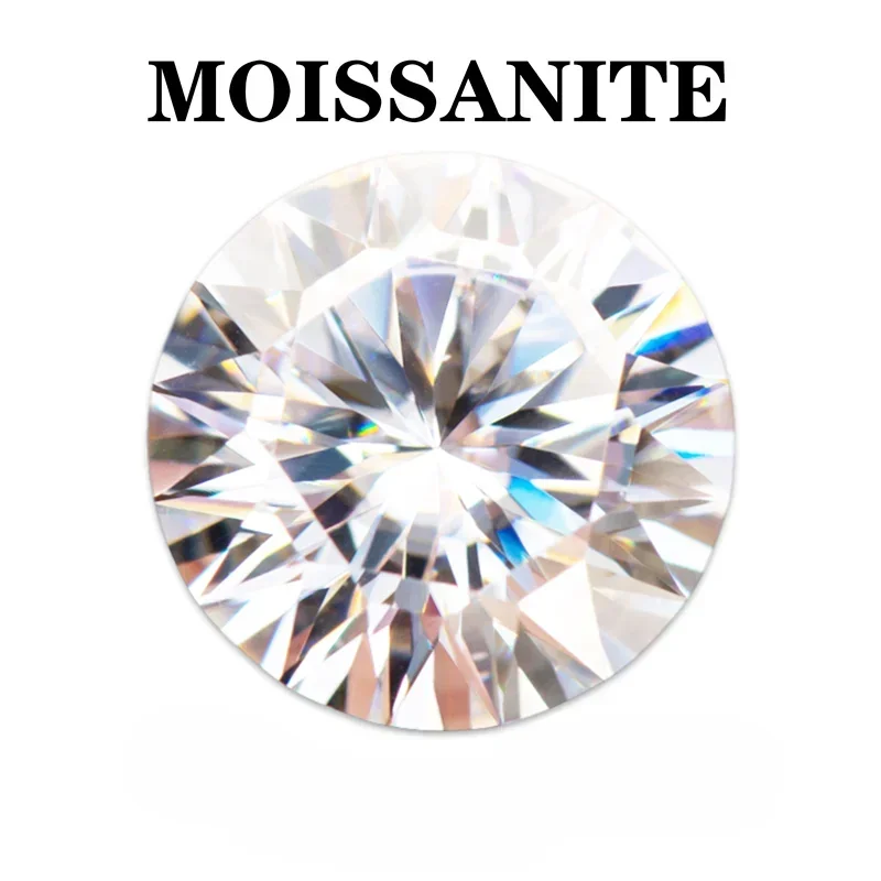 Moissanite Round Shape D Color VVS1 Sixteen Arrows Charms Gemstone DIY Ring Necklace Earrings Main Materials with Certificate
Moissanite Round Shape D Color VVS1 Sixteen Arrows Charms Gemstone DIY Ring Necklace Earrings Main Materials with Certificate