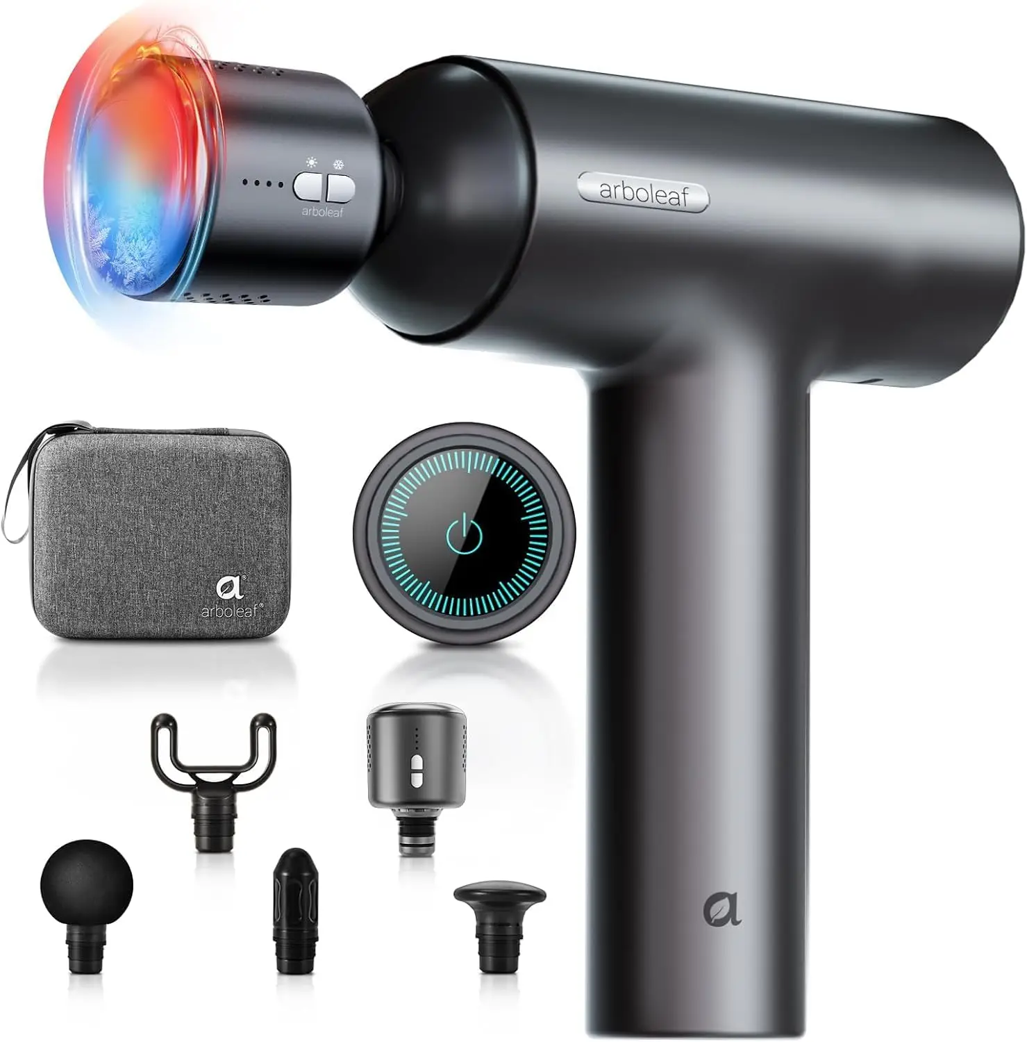 Massage Gun with Heat and Cold, 6 Speeds Deep Tissue Percussion Massager with Case for Muscle Pain Relief, Home Gym Office Use
Massage Gun with Heat and Cold, 6 Speeds Deep Tissue Percussion Massager with Case for Muscle Pain Relief, Home Gym Office Use