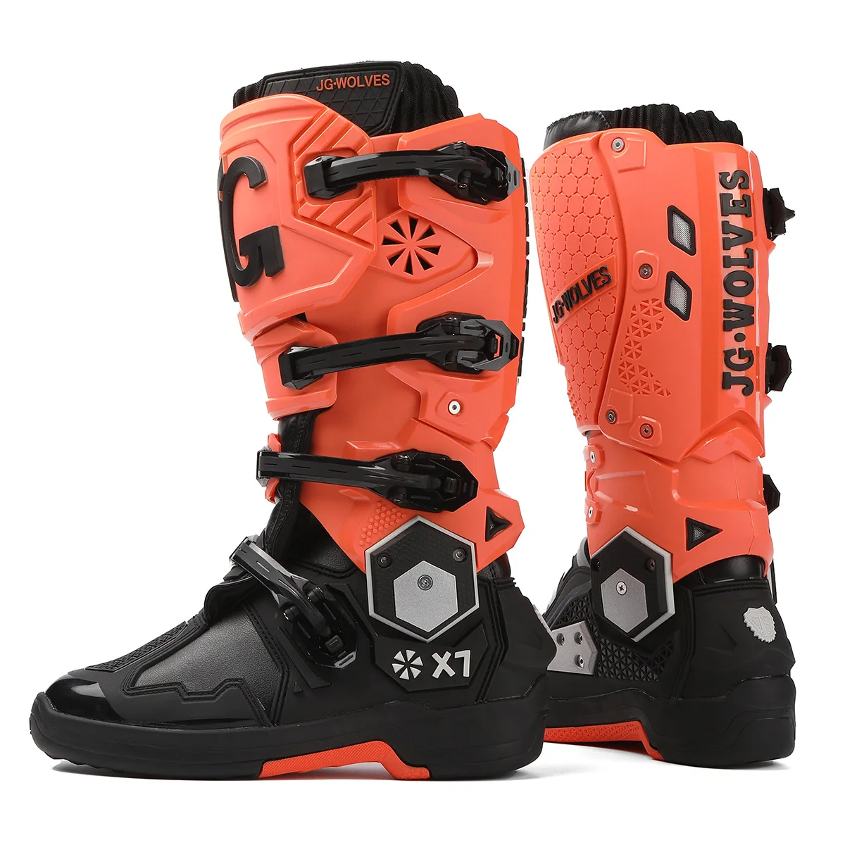 X7 JG WOLVES Professional Motorcycle Boots Mens Long Motocross Off Road Racing Boots Wear Resistant Botas MX Contest Shoes
X7 JG WOLVES Professional Motorcycle Boots Mens Long Motocross Off Road Racing Boots Wear Resistant Botas MX Contest Shoes