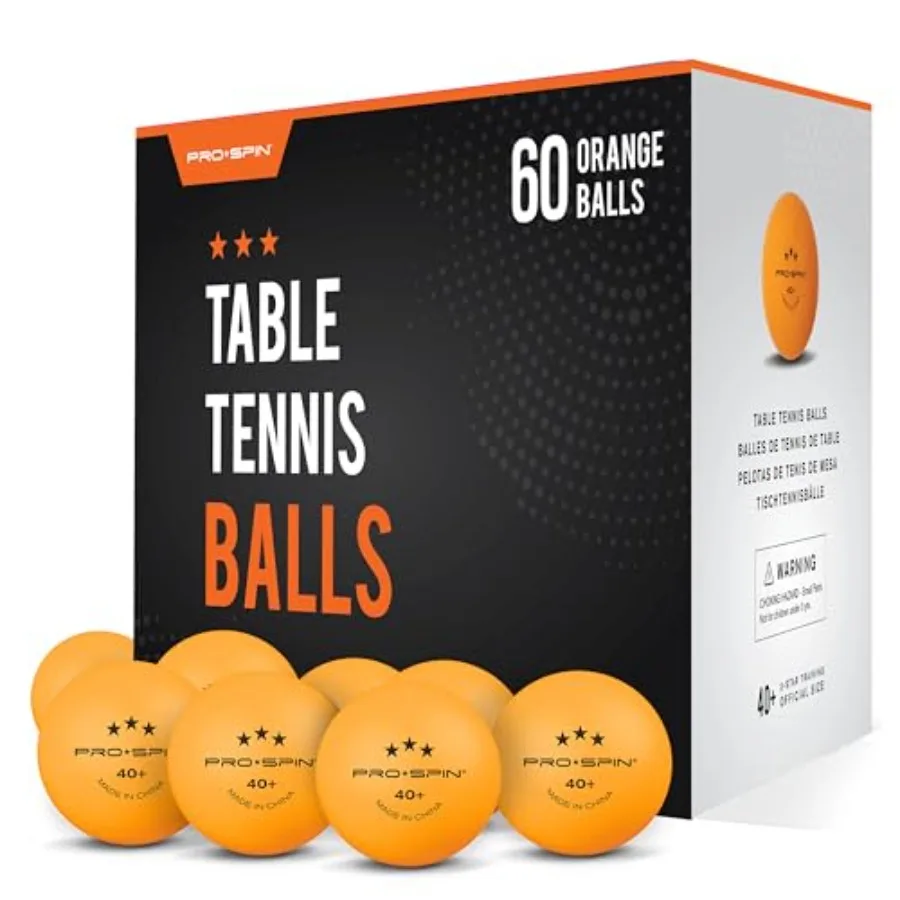 Ping Pong Balls - 3-Star Premium Orange Table Tennis Balls High-Performance 40+ ABS Professional Quality Ultimate Durability fo
Ping Pong Balls - 3-Star Premium Orange Table Tennis Balls High-Performance 40+ ABS Professional Quality Ultimate Durability fo