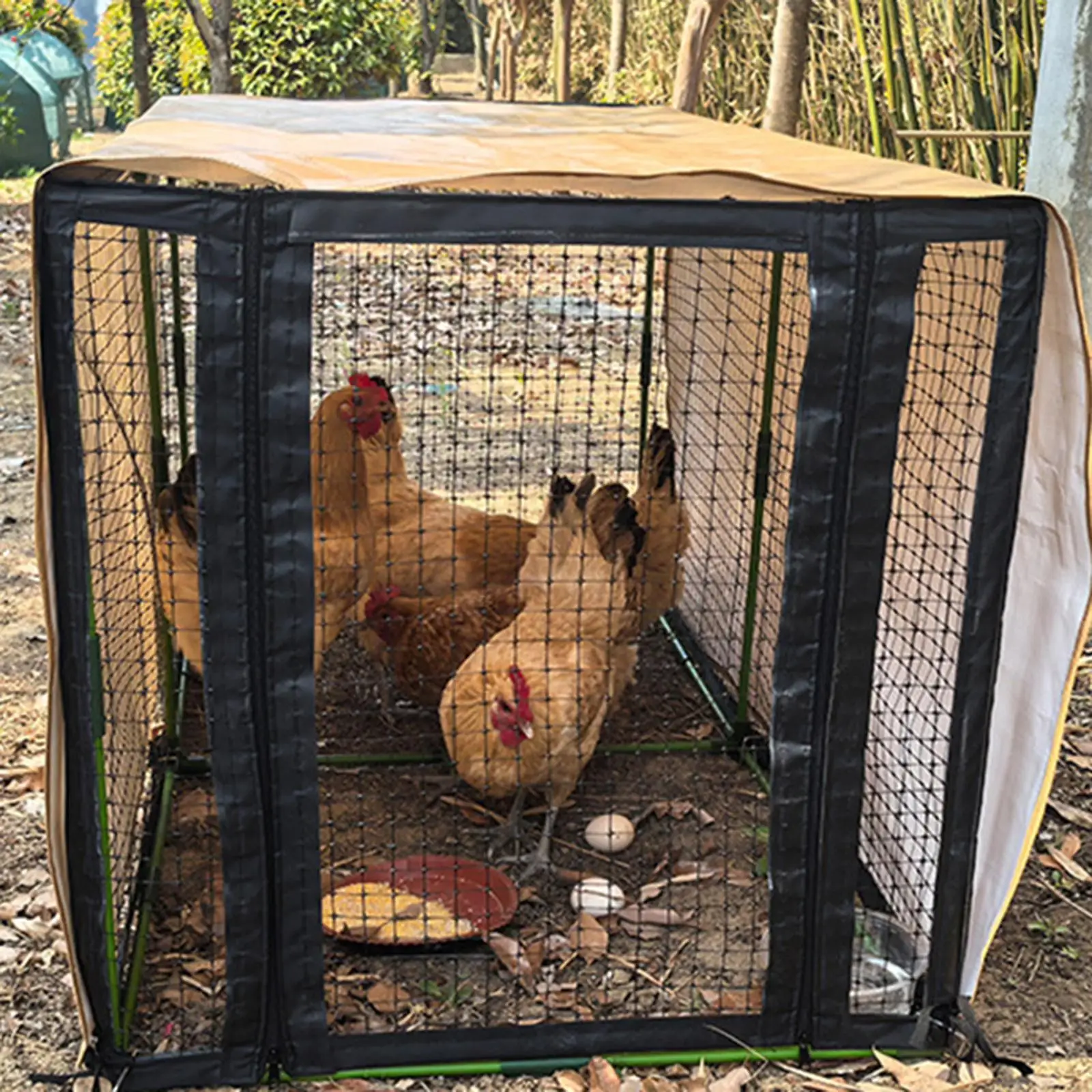 Chicken Tunnel DIY Sturdy Sunshade Cloth, Protection, Ground Peg Easy Install Windproof Stable Hen House Chicken Coop
Chicken Tunnel DIY Sturdy Sunshade Cloth, Protection, Ground Peg Easy Install Windproof Stable Hen House Chicken Coop