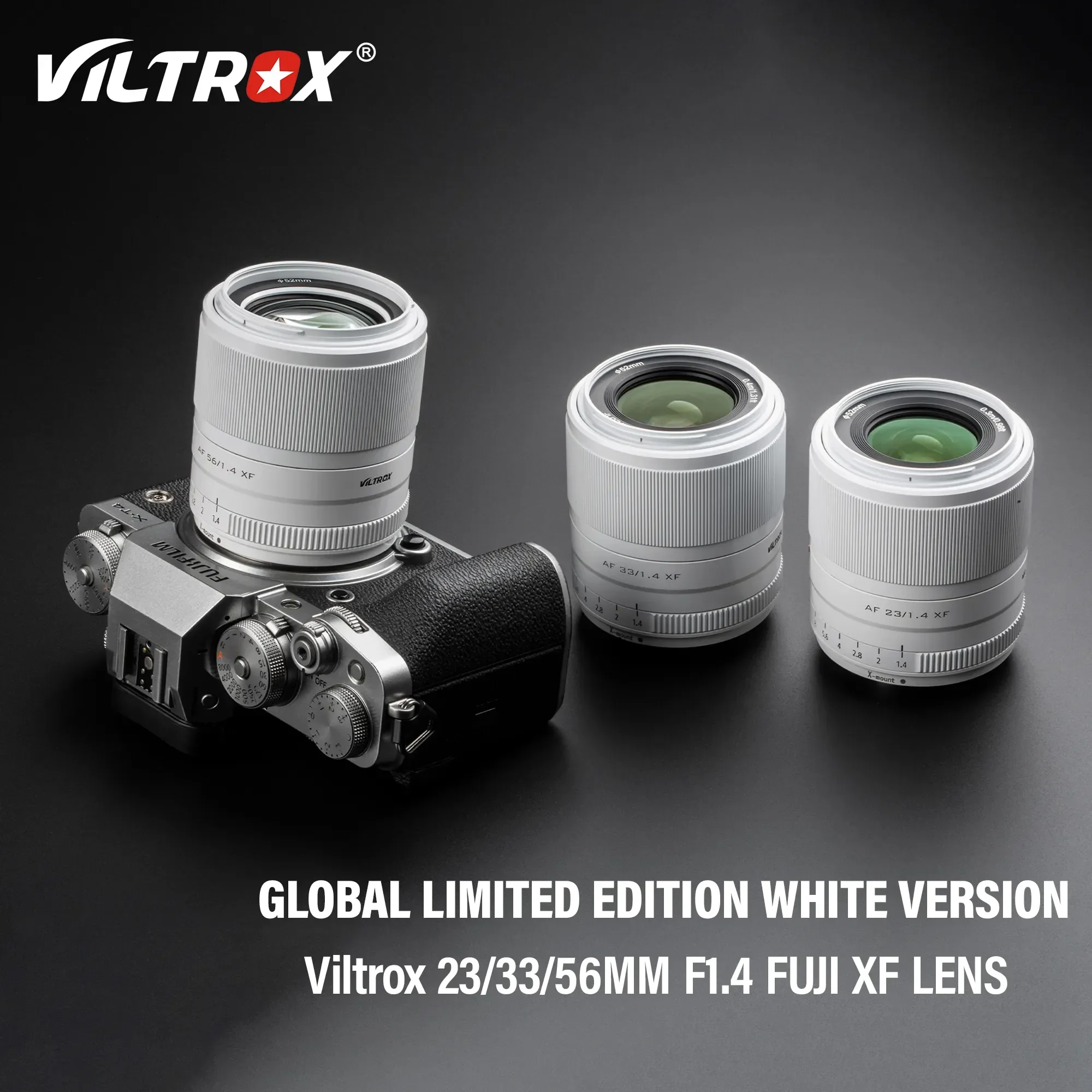 Viltrox 23mm 33mm 56mm F1.4 Fuji X Auto Focus Portrait Lenses For Fujifilm X Mount Camera Lens GLOBAL LIMITED EDITION 500 White
Viltrox 23mm 33mm 56mm F1.4 Fuji X Auto Focus Portrait Lenses For Fujifilm X Mount Camera Lens GLOBAL LIMITED EDITION 500 White