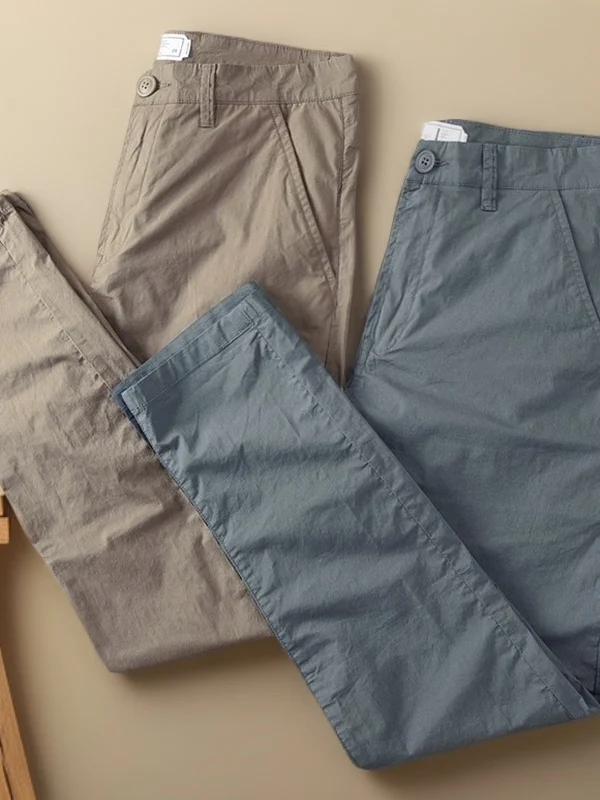 Мужские брюки прямого кроя на весну-осень, зауженные, из микроэластичной ткани, легкие, повседневные, укороченные (длиной 7/8)
Мужские брюки прямого кроя на весну-осень, зауженные, из микроэластичной ткани, легкие, повседневные, укороченные (длиной 7/8)