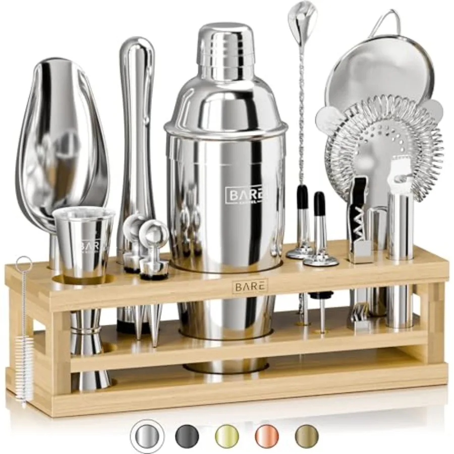 16-Piece Cocktail Shaker Set | Martini Barware Mixing Tools for Home Bartending | Incl. 35 Recipe Cards | Gift Set (24oz Cobbler
16-Piece Cocktail Shaker Set | Martini Barware Mixing Tools for Home Bartending | Incl. 35 Recipe Cards | Gift Set (24oz Cobbler