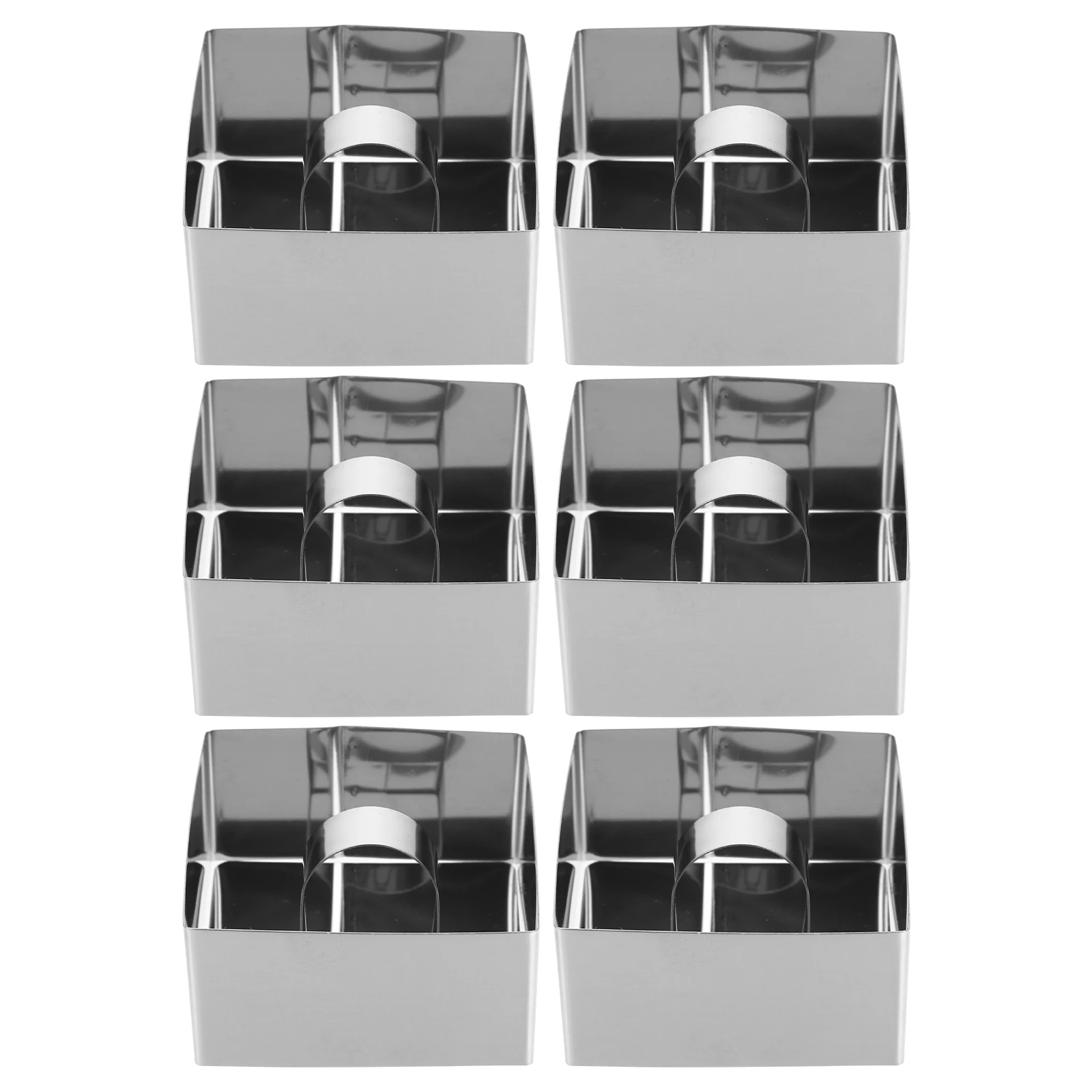 6 Sets Stainless Steel Cake Ring Molds Square Mousse Rings Pusher Board Baking Tools Pastry Supplies Kitchen Bar Items Non Stick
6 Sets Stainless Steel Cake Ring Molds Square Mousse Rings Pusher Board Baking Tools Pastry Supplies Kitchen Bar Items Non Stick
