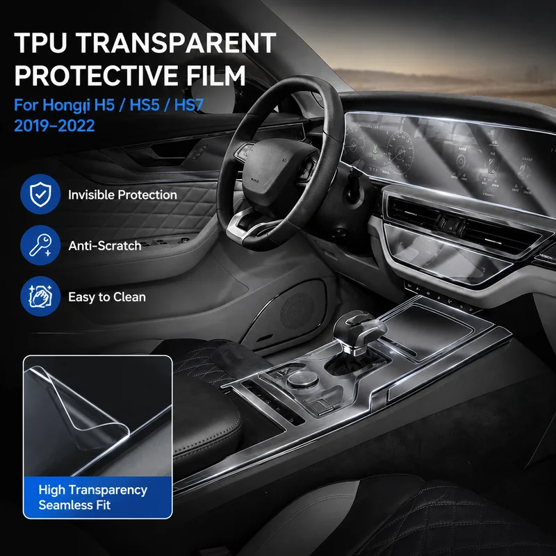 TPU Transparent Protective Film For Hongqi H5 HS5 HS7 2019-2022 Interior Dashboard Gear Screen Navigation, Replacement Parts
TPU Transparent Protective Film For Hongqi H5 HS5 HS7 2019-2022 Interior Dashboard Gear Screen Navigation, Replacement Parts