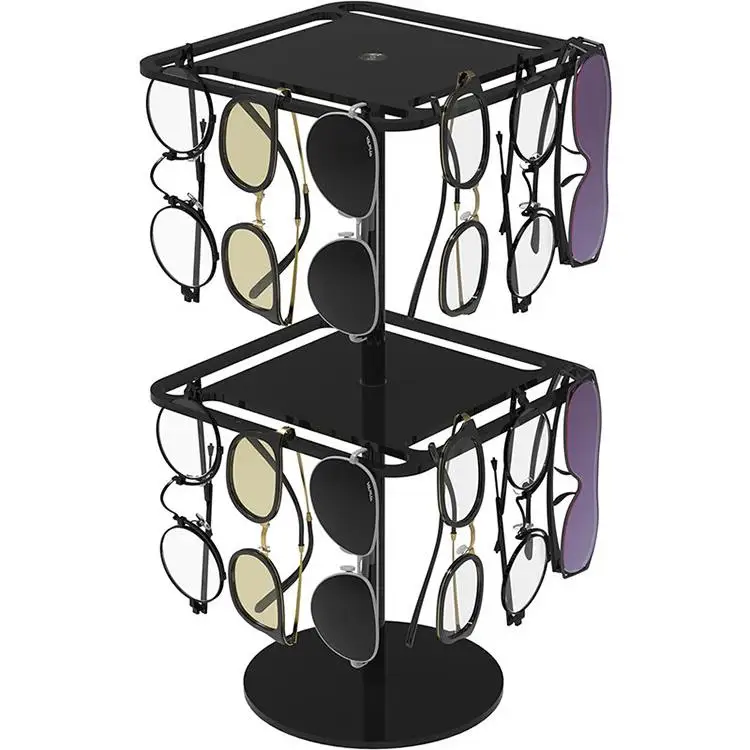 Acrylic Rotating Double Layer Desktop Sunglasses Display Stand Storage Organizer Simple Style Jewelry Rack for Home Use
Acrylic Rotating Double Layer Desktop Sunglasses Display Stand Storage Organizer Simple Style Jewelry Rack for Home Use