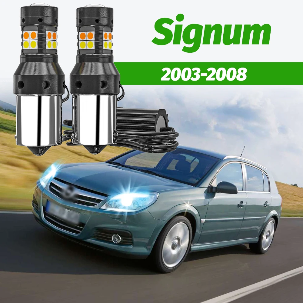 2 шт. Двухрежимные светодиодные дневные ходовые огни (DRL) с функцией поворотников для Opel Signum 2003-2008 2004 2005 2006 2007
2 шт. Двухрежимные светодиодные дневные ходовые огни (DRL) с функцией поворотников для Opel Signum 2003-2008 2004 2005 2006 2007