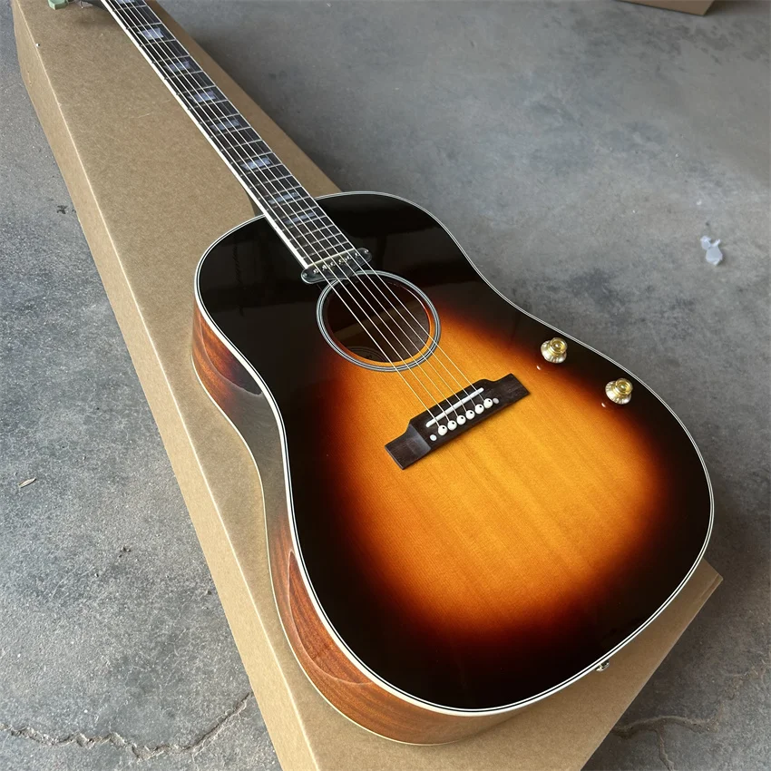 Stock New Arrival J160E Model Acoustic Electric Guitar J160 Bone Nut&Saddle Sunset 2402
Stock New Arrival J160E Model Acoustic Electric Guitar J160 Bone Nut&Saddle Sunset 2402