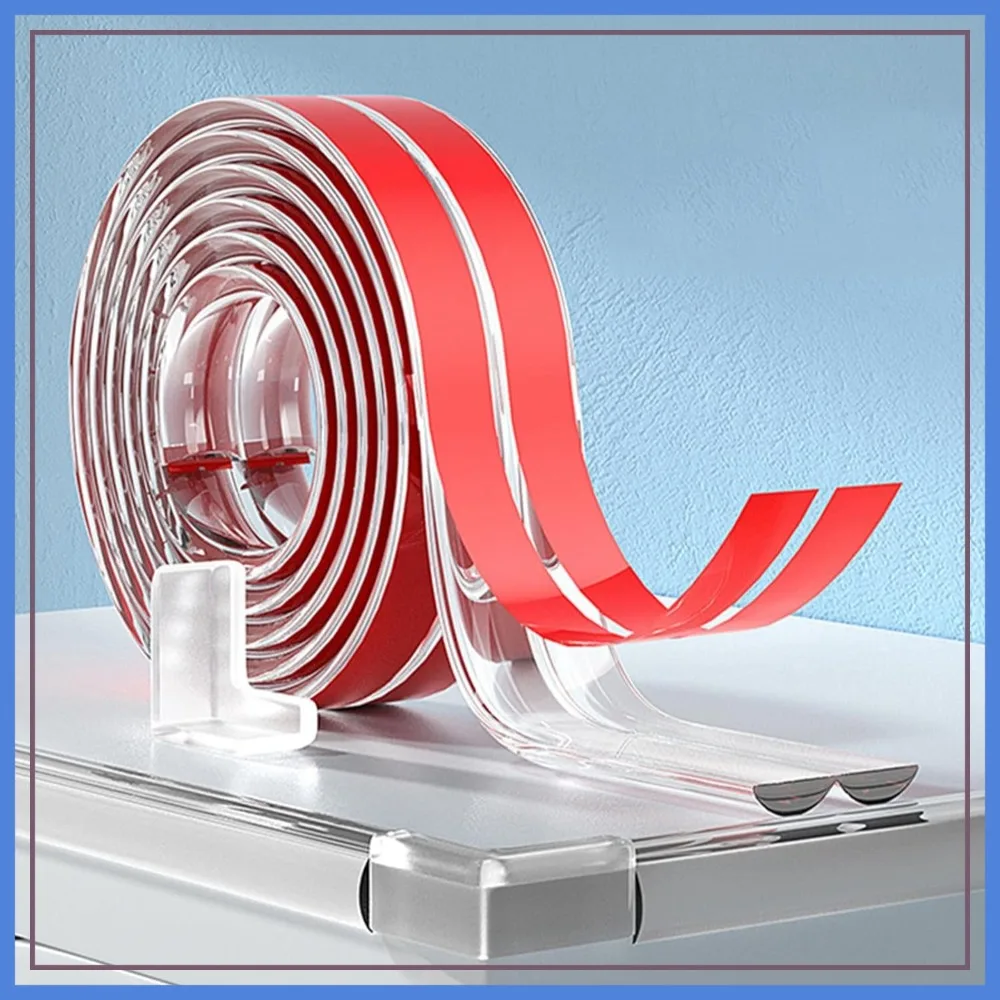20 FT Clear Edge Protector Strip, Silicone Corner Guards with Strong Adhesive for Sharp Corners, Cabinets & Drawers (4 Corners)
20 FT Clear Edge Protector Strip, Silicone Corner Guards with Strong Adhesive for Sharp Corners, Cabinets & Drawers (4 Corners)