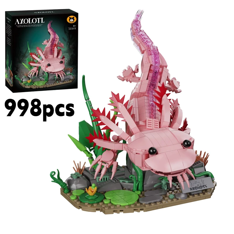 998Pcs Axolotl Building Blocks Set, Creative Amphibian Animal Model, DIY Assembly Bricks Toy, Desktop Decor Gift for Kids Adults
998Pcs Axolotl Building Blocks Set, Creative Amphibian Animal Model, DIY Assembly Bricks Toy, Desktop Decor Gift for Kids Adults