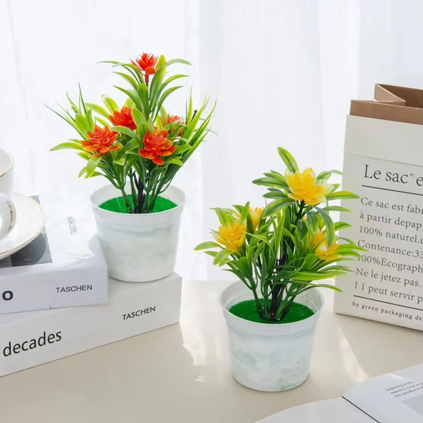 Artificial Flowers Bonsai Vase Home Decor Mini Potted Festival Wedding Decorative Ornamental Flowerpot Bathroom Windowsill Party
Artificial Flowers Bonsai Vase Home Decor Mini Potted Festival Wedding Decorative Ornamental Flowerpot Bathroom Windowsill Party