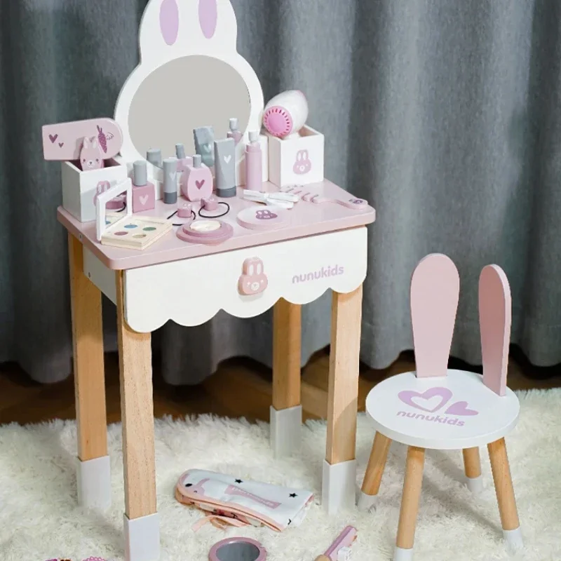 Children's dresser little girl playing house simulation princess baby wooden makeup table toy girl birthday gift
Children's dresser little girl playing house simulation princess baby wooden makeup table toy girl birthday gift