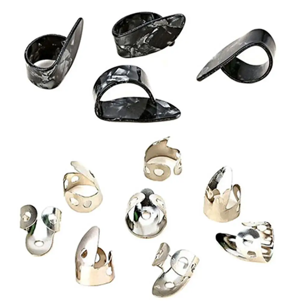 12 Pcs Metal Finger Picks Durable Comfortable Protect Fingers Guitar Thumb Picks Accessories Reusable Lightweight Storage Sound
12 Pcs Metal Finger Picks Durable Comfortable Protect Fingers Guitar Thumb Picks Accessories Reusable Lightweight Storage Sound