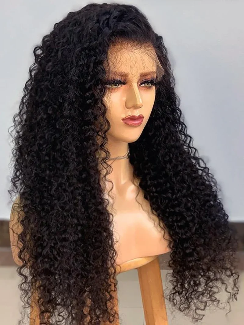 Natural Black 26inch 180Density Lace Front Wig Glueless Long Daily Kinky Curly Preplucked With Baby Hair For Women
Natural Black 26inch 180Density Lace Front Wig Glueless Long Daily Kinky Curly Preplucked With Baby Hair For Women