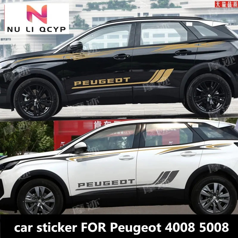 New customized car sticker FOR Peugeot 4008 5008 body decoration retrofit fashionable sports car decal accessories
New customized car sticker FOR Peugeot 4008 5008 body decoration retrofit fashionable sports car decal accessories