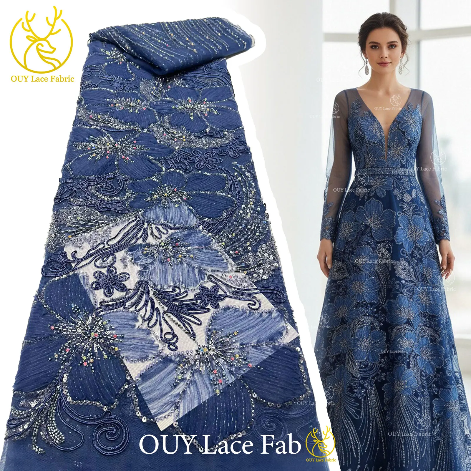 2026 New Style Nigerian African Beaded Sequins Lace Fabric High Quality French Tulle Embroidery Lace Fabric Bridal Wedding Party
2026 New Style Nigerian African Beaded Sequins Lace Fabric High Quality French Tulle Embroidery Lace Fabric Bridal Wedding Party