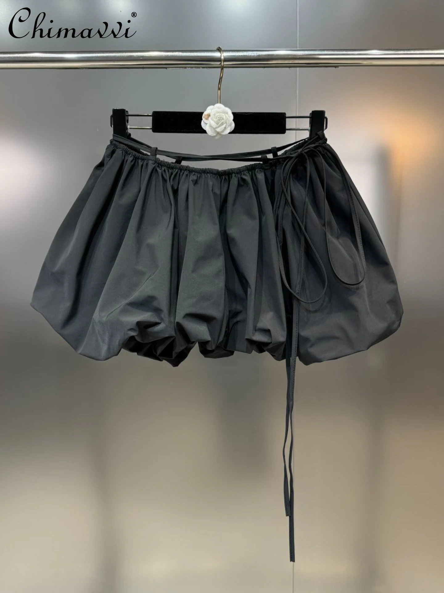 Bud Short Skirt for Women Solid Color All-Matching Elastic Waist Drawstring 3D Ladies Bubble Skirts Pantskirt 2024 Summer New
Bud Short Skirt for Women Solid Color All-Matching Elastic Waist Drawstring 3D Ladies Bubble Skirts Pantskirt 2024 Summer New