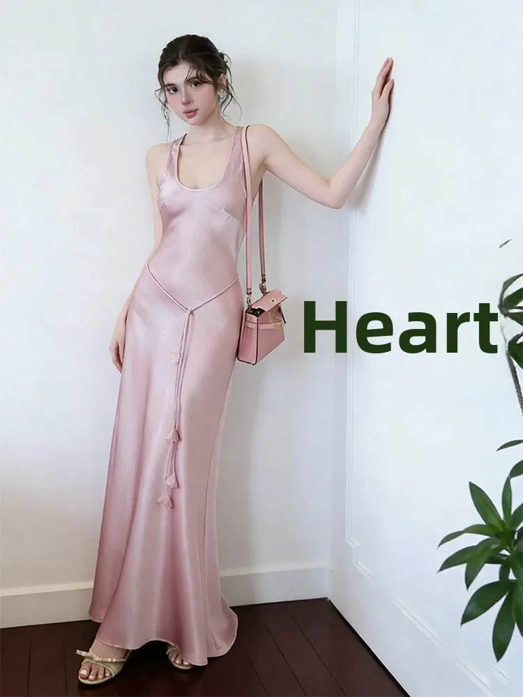 Ele Satin Strapl Dr Women's High-End Lightweight Faionable Slimming Long Evening Gown Polyester Fiber No Sve
Ele Satin Strapl Dr Women's High-End Lightweight Faionable Slimming Long Evening Gown Polyester Fiber No Sve