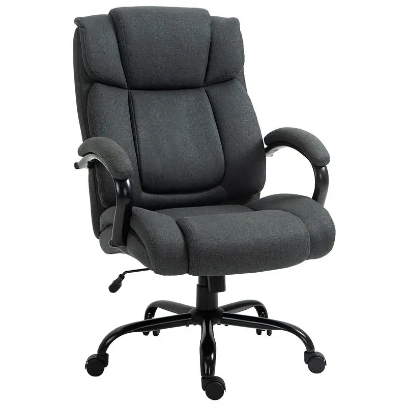 Office Chair, Ergonomic Desk Chair, Swivel Chair with Padded Armrests, Load Capacity Up To 220 Kg, Grey
Office Chair, Ergonomic Desk Chair, Swivel Chair with Padded Armrests, Load Capacity Up To 220 Kg, Grey