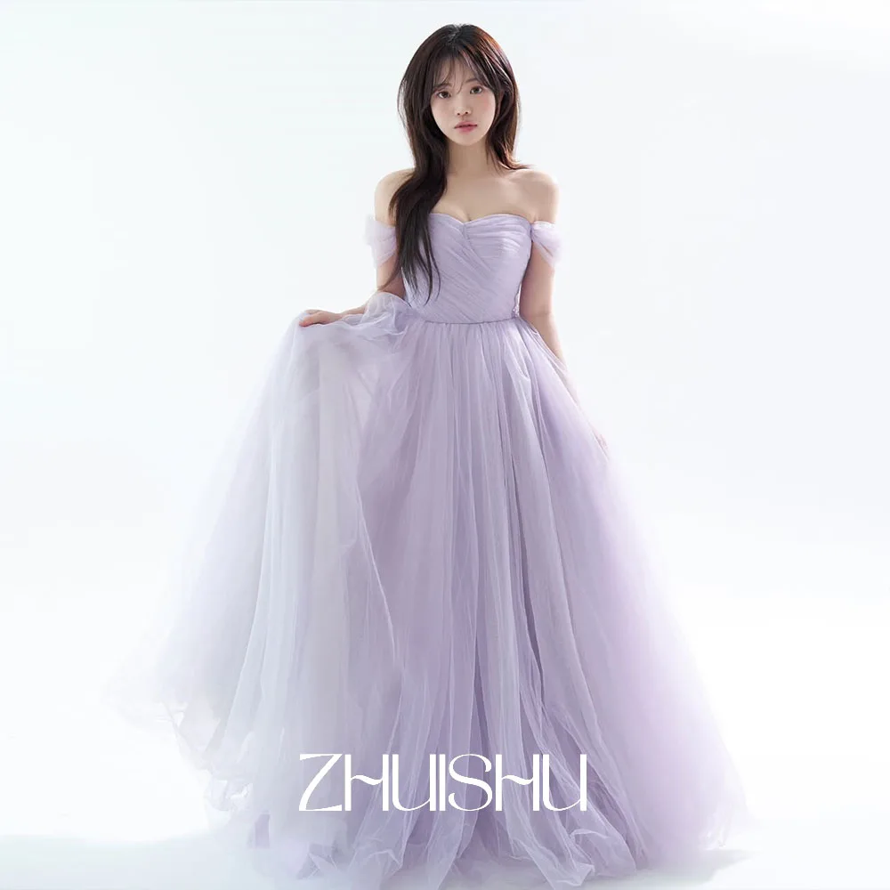 ZHUISHU Светло-фиолетовые корейские свадебные платья Милая с открытыми плечами Вечерние платья по индивидуальному заказу Платье для фотосессии
ZHUISHU Светло-фиолетовые корейские свадебные платья Милая с открытыми плечами Вечерние платья по индивидуальному заказу Платье для фотосессии