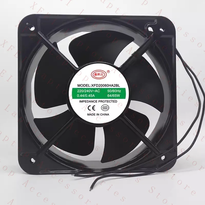 C 1PCS XFD20060HA2BL 20060 220/240V 64/65W 20CM Вентилятор охлаждения
C 1PCS XFD20060HA2BL 20060 220/240V 64/65W 20CM Вентилятор охлаждения