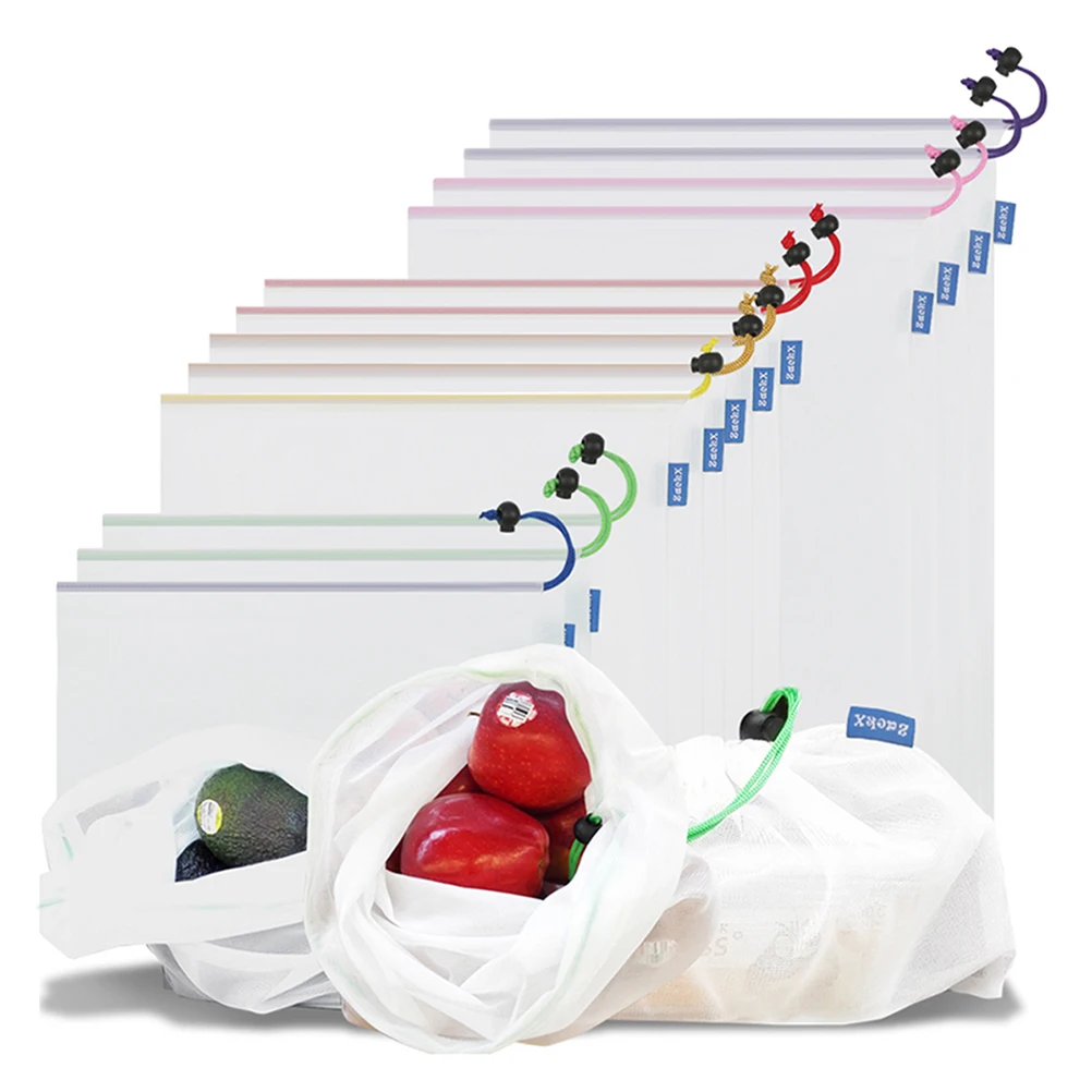 8pcs Premium Reusable Grocery Bags Eco Friendly Mesh Bags Washing Bags with Drawstring for Fruit and Vegetable Size (Random
8pcs Premium Reusable Grocery Bags Eco Friendly Mesh Bags Washing Bags with Drawstring for Fruit and Vegetable Size (Random