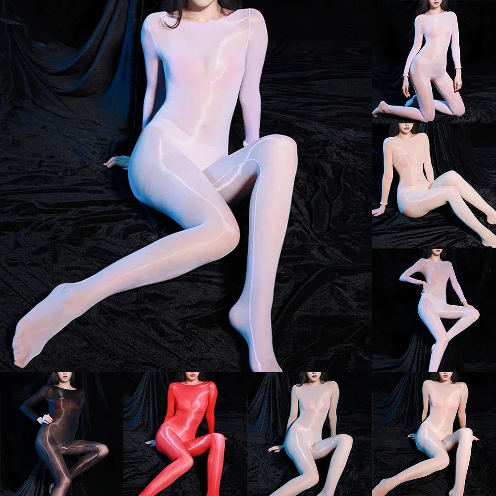 Women Oily Shiny Bodysuit Utra-Thin Transparent Full Bodystocking Party Club Silky Tight Breathable Pantyhose Hosiery
Women Oily Shiny Bodysuit Utra-Thin Transparent Full Bodystocking Party Club Silky Tight Breathable Pantyhose Hosiery