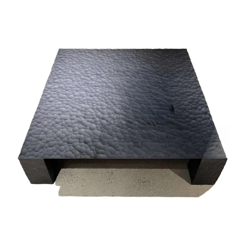 Wabi-sabi coffee table, black, log style square tea table
Wabi-sabi coffee table, black, log style square tea table